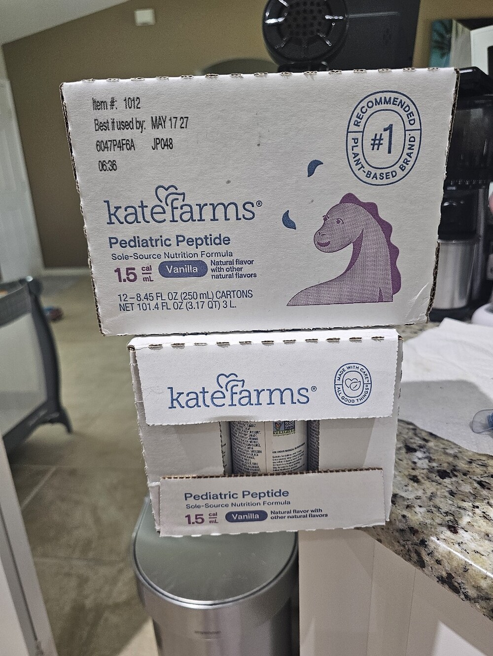 Kate Farms Pediatric Peptide Vanilla Nutrition Formula - 2 Unopened Boxes